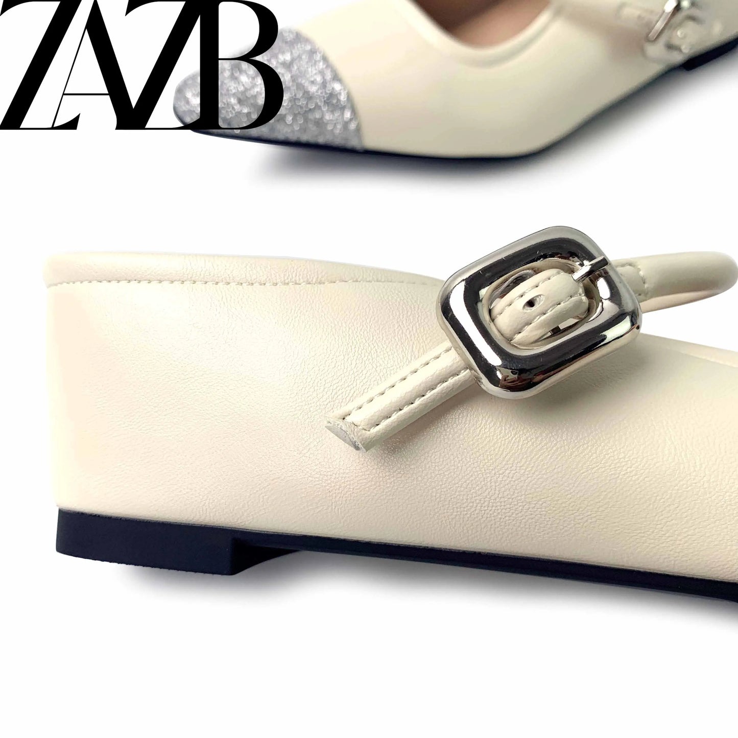 Swan Pattern Square Head Bowknot Women's Flats Formal Office Ladies Flat Shoes Casual slip on Simple Loafers Summer Sandals
