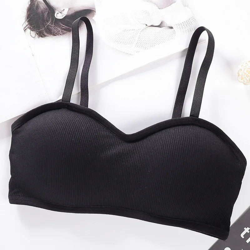 Strapless Tube Tops Women Crop Top Seamless Underwear Back Closure Sexy Lingerie Female Wrap Bra Chest Padded Bandeau Top