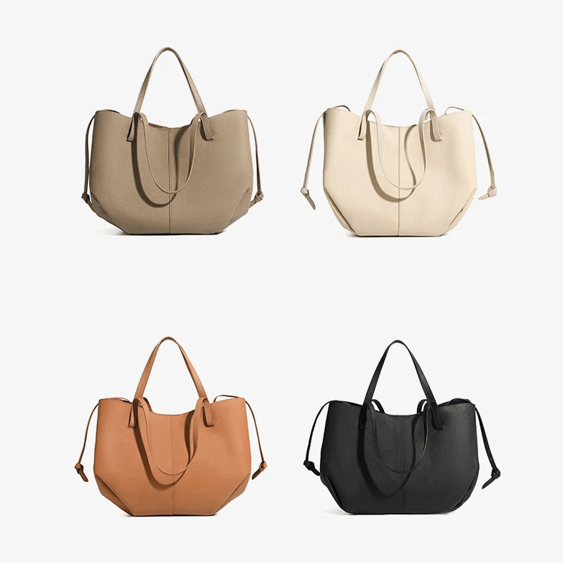 Customizable Designer High Quality Real Leather Large Capacity Shoulder Tote Bags for Ladies Women Handbags Luxury