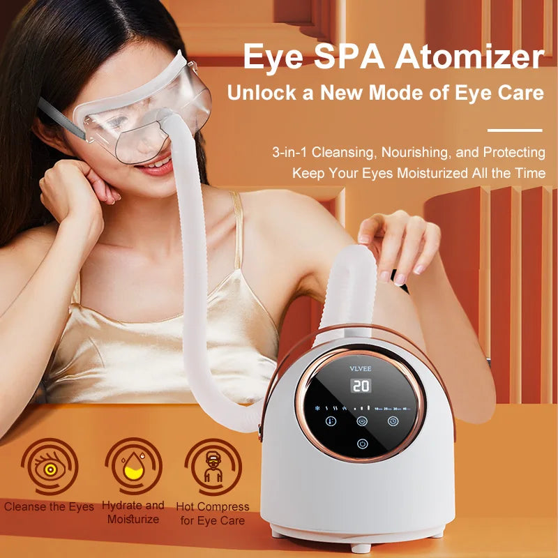 Portable New Eye Atomizer Hot and Cold Dual-mode Eye Dry Fatigue Eye Moisturizer Intelligent Timing