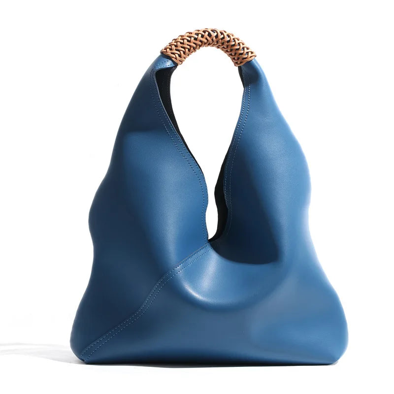 2026 Custom Trend Luxury Designer Bucket Handbags Shoulder Genuine Leather Women Tote Bags