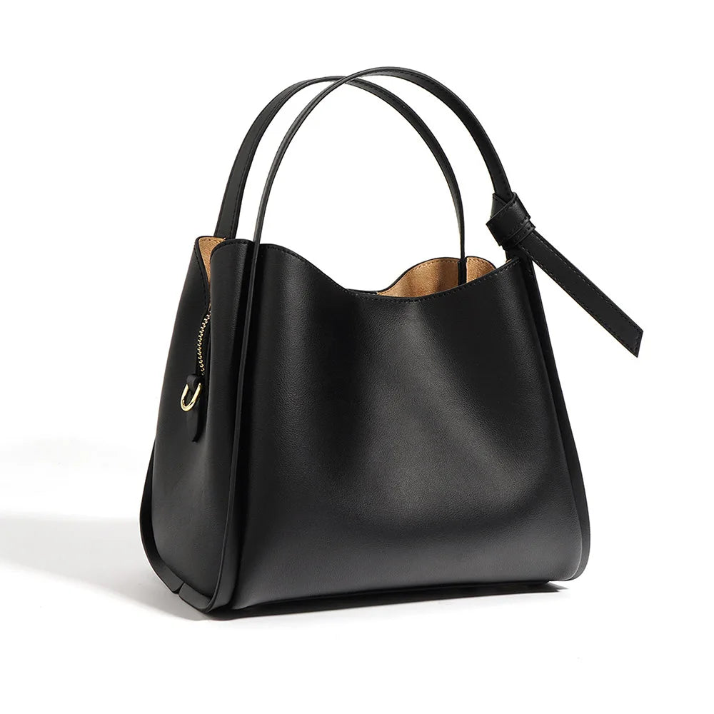 Large Capacity Leather Bags Women Genuine Leather Luxury Handbags Real Cowhide Luxury Handbags for Ladies