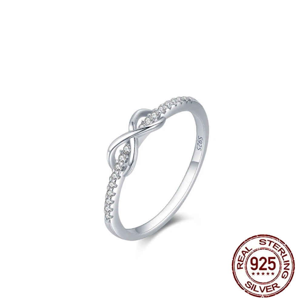 Fine Ring Jewelry Zircon CZ Anniversary Propose Promise Engagement Wedding Bridal S925 Sterling Silver Ring Collection for Women