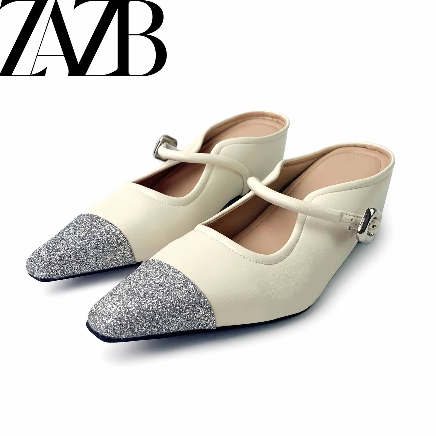 Swan Pattern Square Head Bowknot Women's Flats Formal Office Ladies Flat Shoes Casual slip on Simple Loafers Summer Sandals