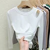 2025 Plus Size Women's T-Shirts New Summer Embroidery T-Shirt Women Cotton Top Quality T-Shirts for Women