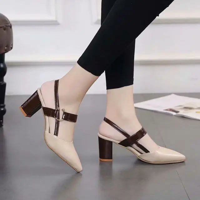 Sandals Heels Ladies Women Shoes 2022 Fashion Comfortable Pointed Sandal High Heel Summer Sandal Heels