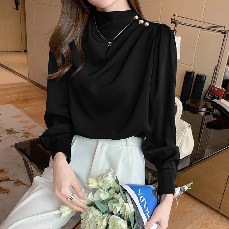 Women Blouses 2025 High Quality Satin Preferential Popular Plus Size Blouses Elegant Women High Quality Women Tops and Blouses