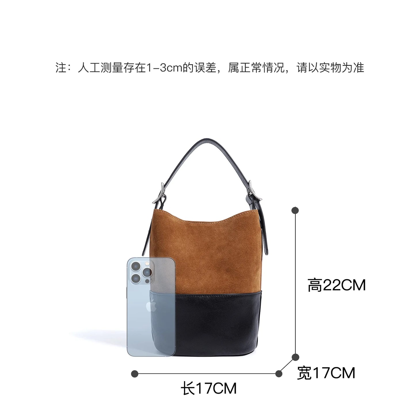 Luxury Vintage Genuine Leather Suede Women's Handbag Custom Crossbody Shoulder Strap Bucket Bag Frosted Messenger for Ladies