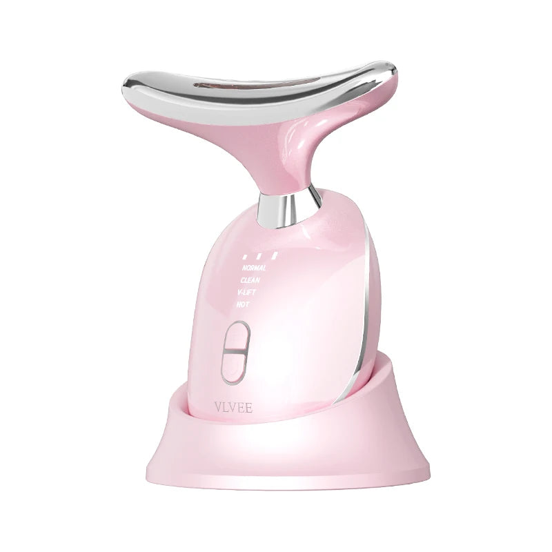 New Neck Massager Facial Lift Three Light Modes Electric Skin Tightening Device Beauty Instrument