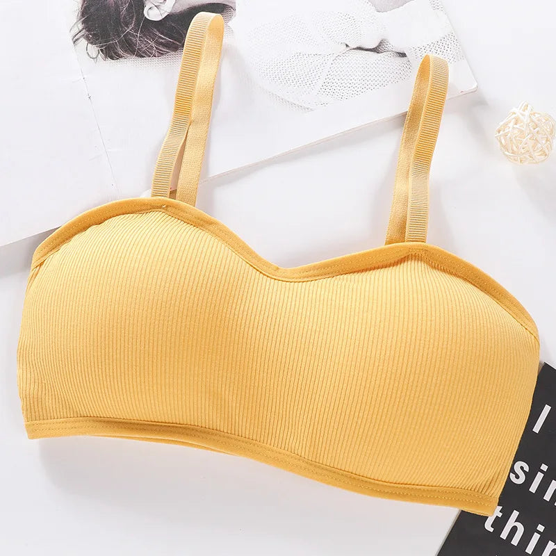Strapless Tube Tops Women Crop Top Seamless Underwear Back Closure Sexy Lingerie Female Wrap Bra Chest Padded Bandeau Top
