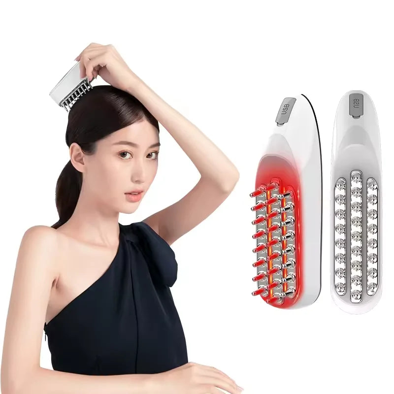 Fingers Handle Mini Portable Acetate Scalp Crystal Massager