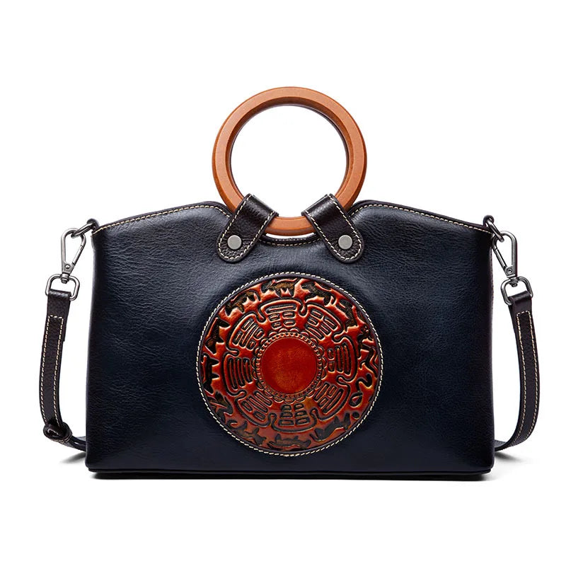 Fashion Vintage Designer Ladies Bags Genuine Leather Women's Handbags for Women , Ladies