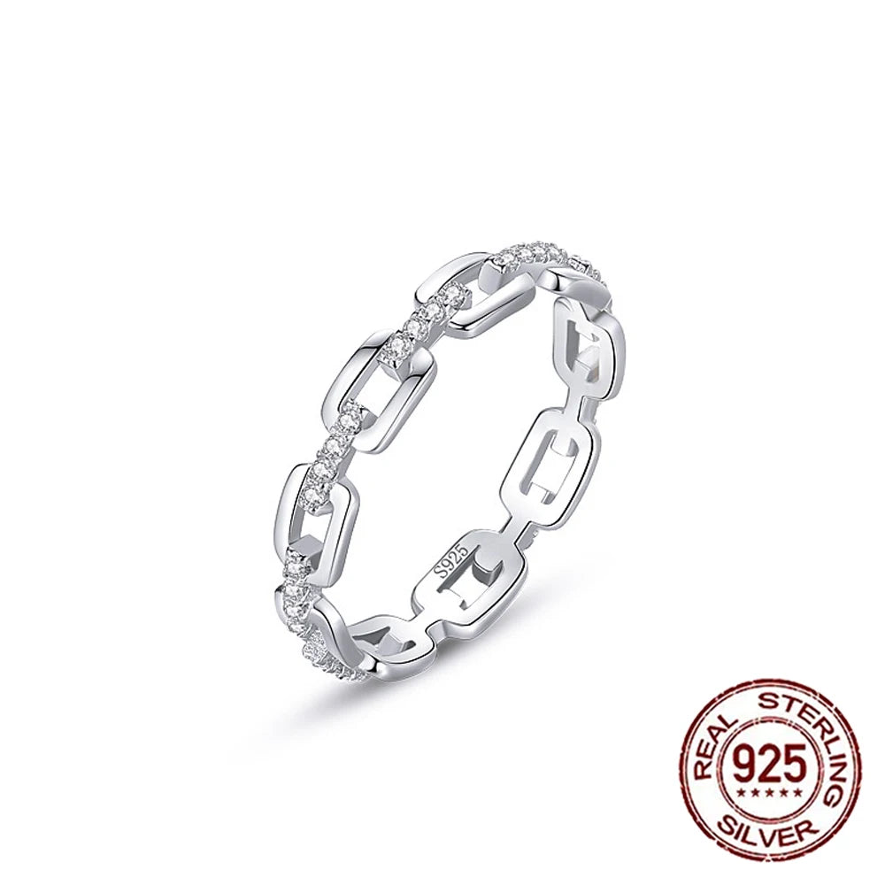 Fine Ring Jewelry Zircon CZ Anniversary Propose Promise Engagement Wedding Bridal S925 Sterling Silver Ring Collection for Women