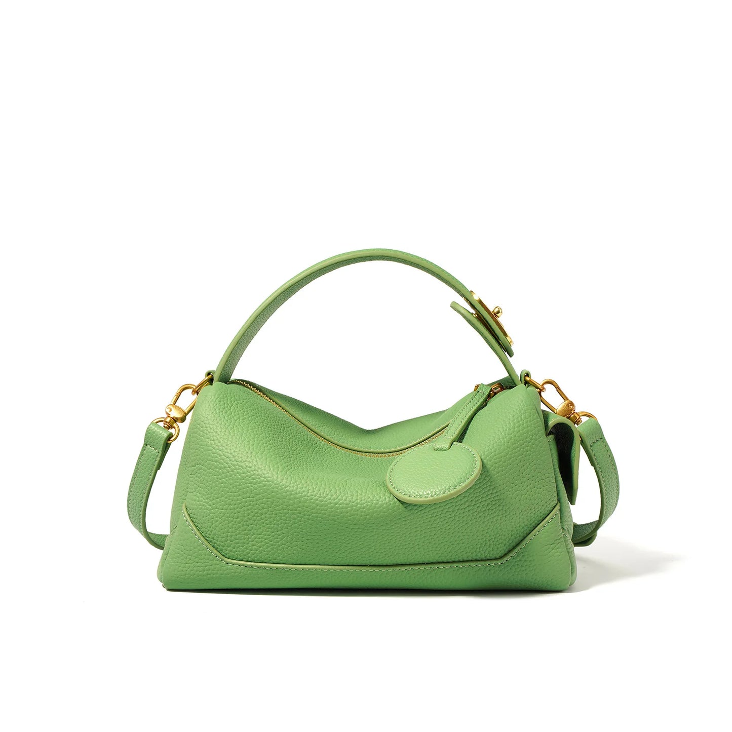 Genuine Leather Handbags for Women, Designer Bag, Luxury Boston Tote, High Quality, Summer Fashion Shoulder Bag, New, 2024