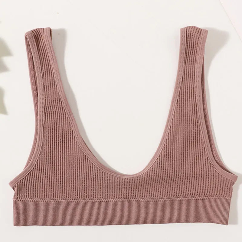 Women Push Up Bras Deep-U Shape Brassiere Small Cup Bralette Non-wire Seamless Underwear Female Comfy Sexy Lingerie Intimates
