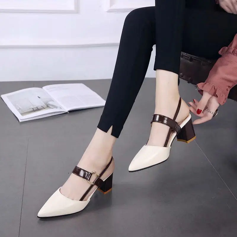 Sandals Heels Ladies Women Shoes 2022 Fashion Comfortable Pointed Sandal High Heel Summer Sandal Heels