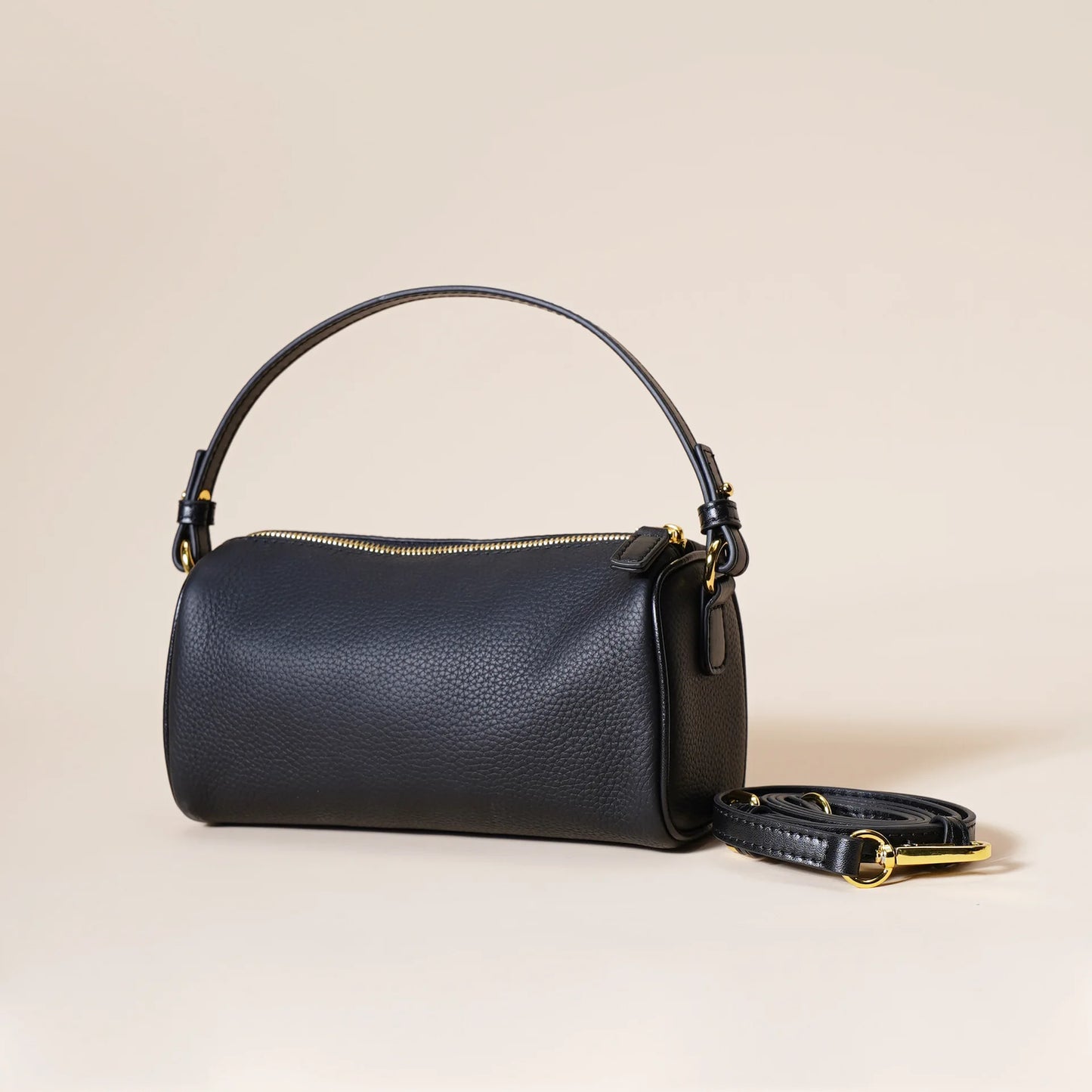 Women's Top-Grain Cowhide Genuine Leather Hand-held Crossbody Bag Elegant Underarm Style Chains Decoration New Trendy Versatile