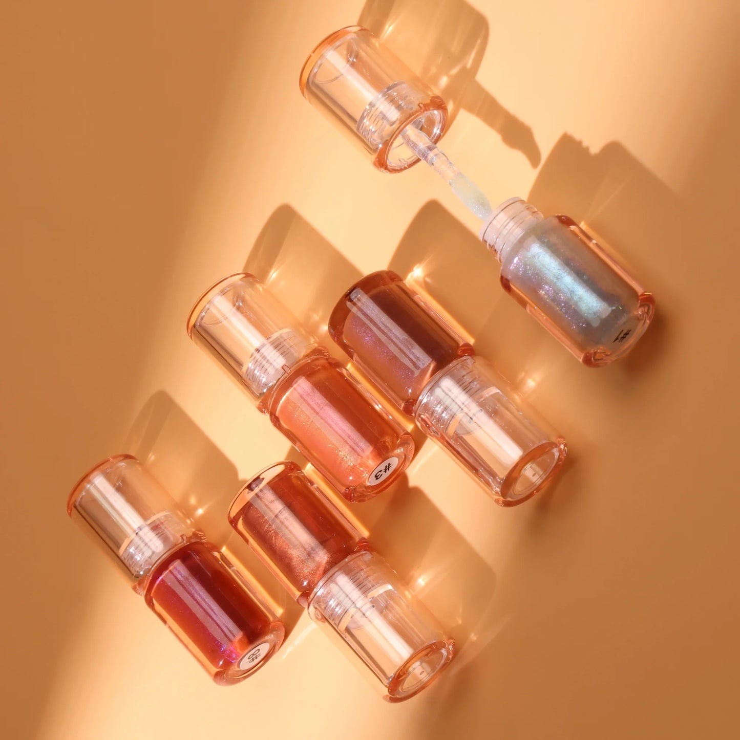 Vegan High-Shine Diamond Lip Gloss Sparkling Glitter & Non-Sticky Formula Plumping Lip Gloss