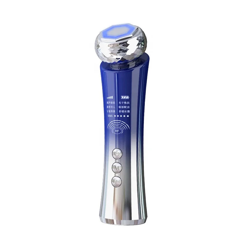 Hottest Sale Rf Beauty Instrument EMS Face Lifting Instrument Face Import and Export Tender Skin Instrument Cold and Hot