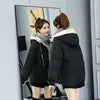2025 Winter New Women's Classic Padded Jacket Casual Slim Short Coat with Hood Long Sleeve Solid Color Zipper Loose Casual Style