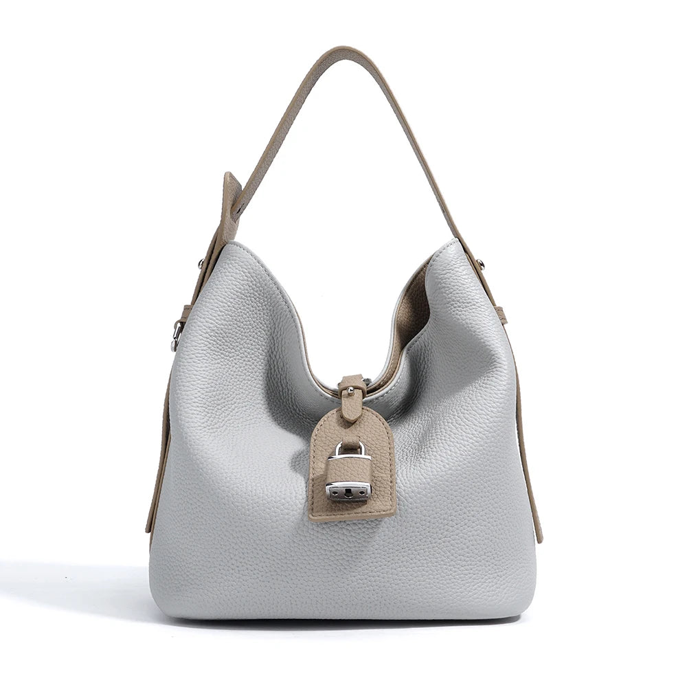 2025 NEW Design Top Grain Genuine Leather Underarm Bag Women's New Simple Single Shoulder Crossbody Women's Handbags