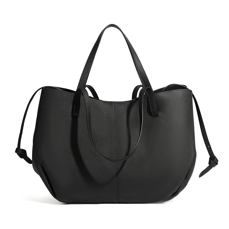Customizable Designer High Quality Real Leather Large Capacity Shoulder Tote Bags for Ladies Women Handbags Luxury