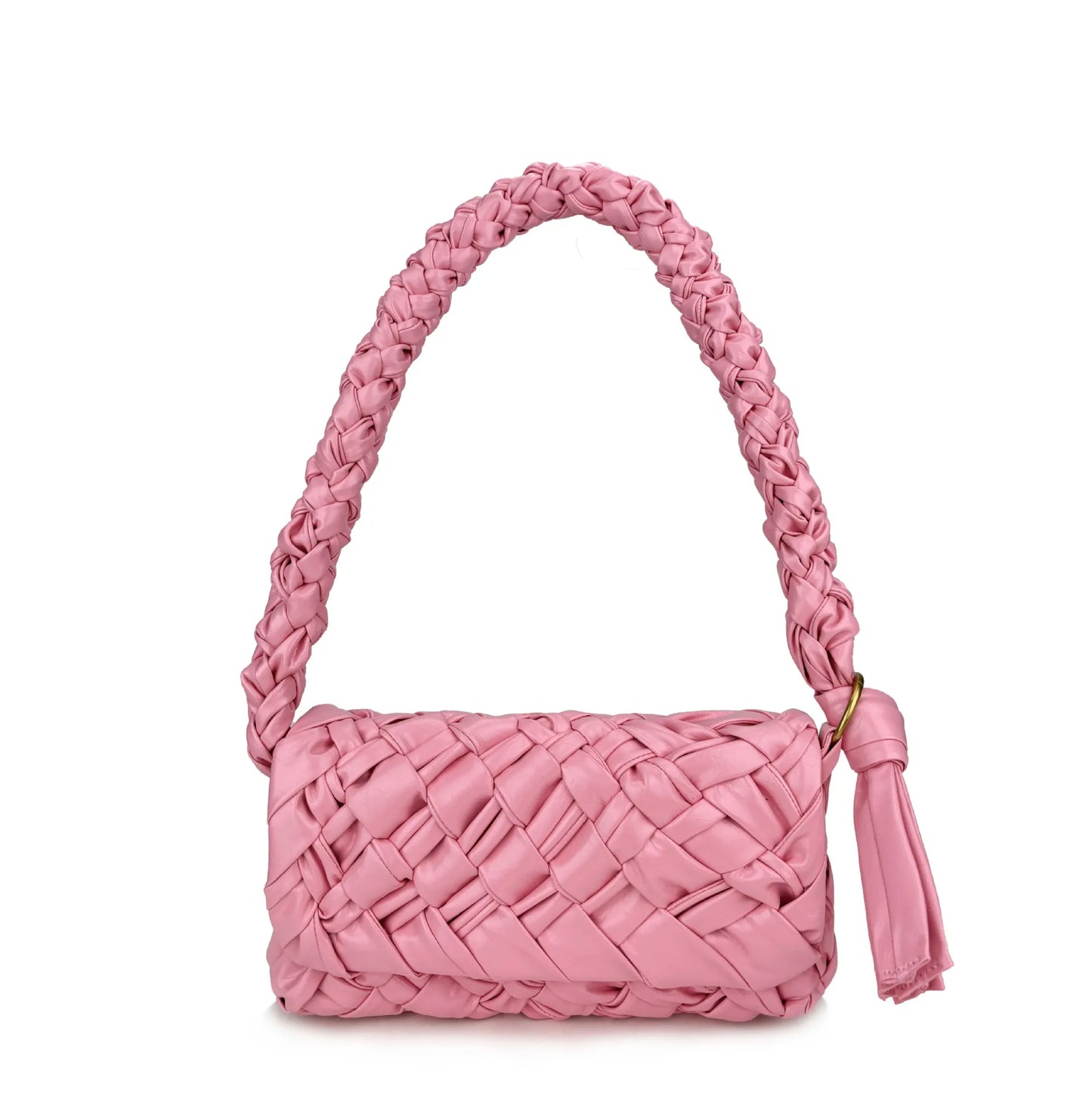 Personalized Genuine Leather Women's Shoulder Bag Hand Woven Armpit Trendy and Fashionable Design