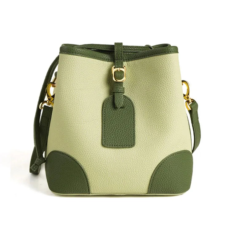 Luxury Women's Handbag New Design Large Capacity Structured Cowhide Bag Genuine Leather Fashion Handbags for Ladies