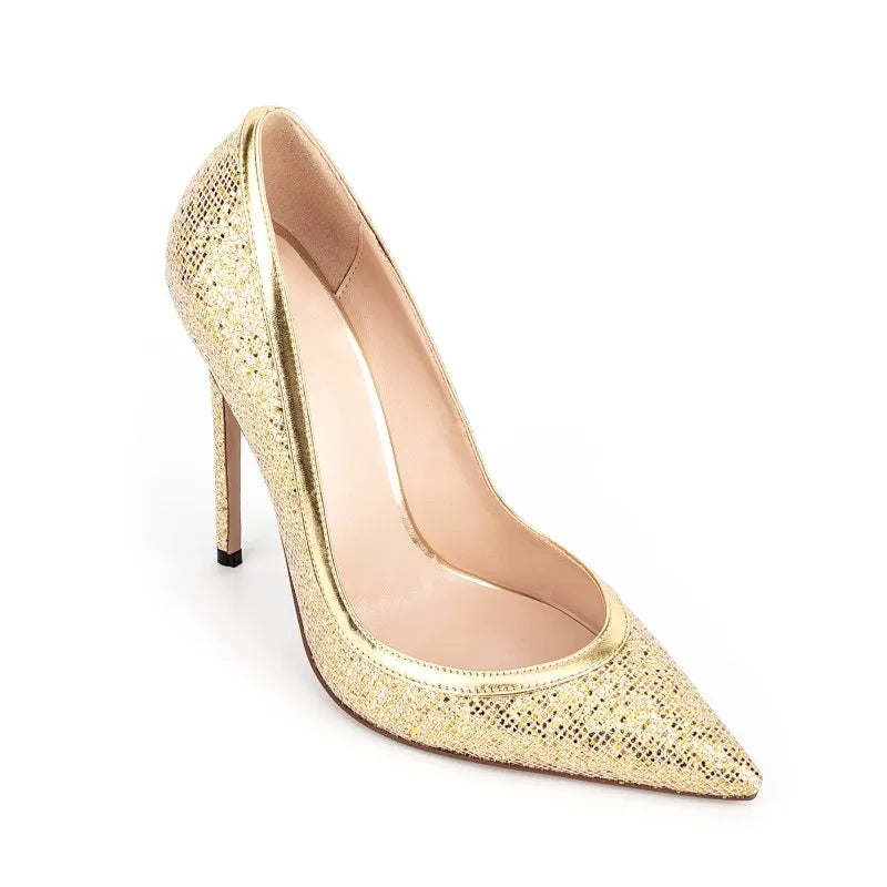 Women Sexy Dress Shoes Pointy Toe Classic Heels Lady
