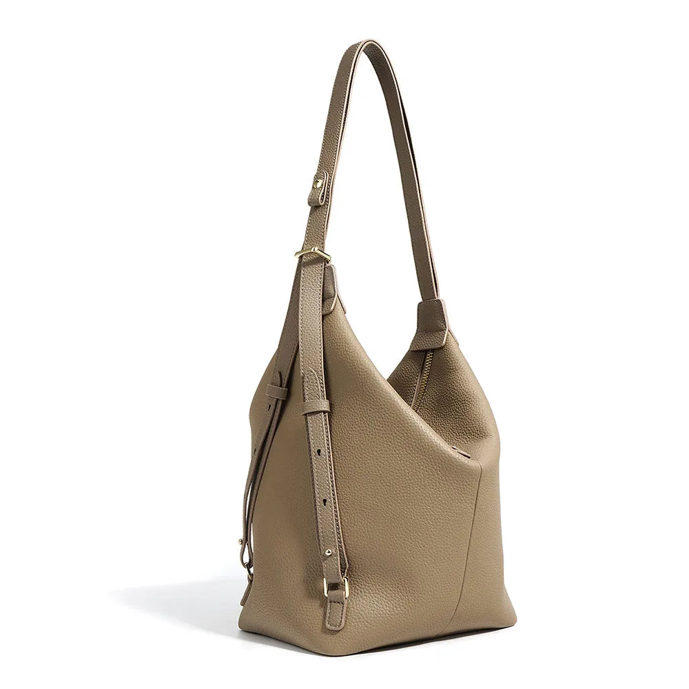 Fashionable Genuine Leather Handbag Multi Functional Cowhide Leather Cross Body Female Handbags Tote Bag