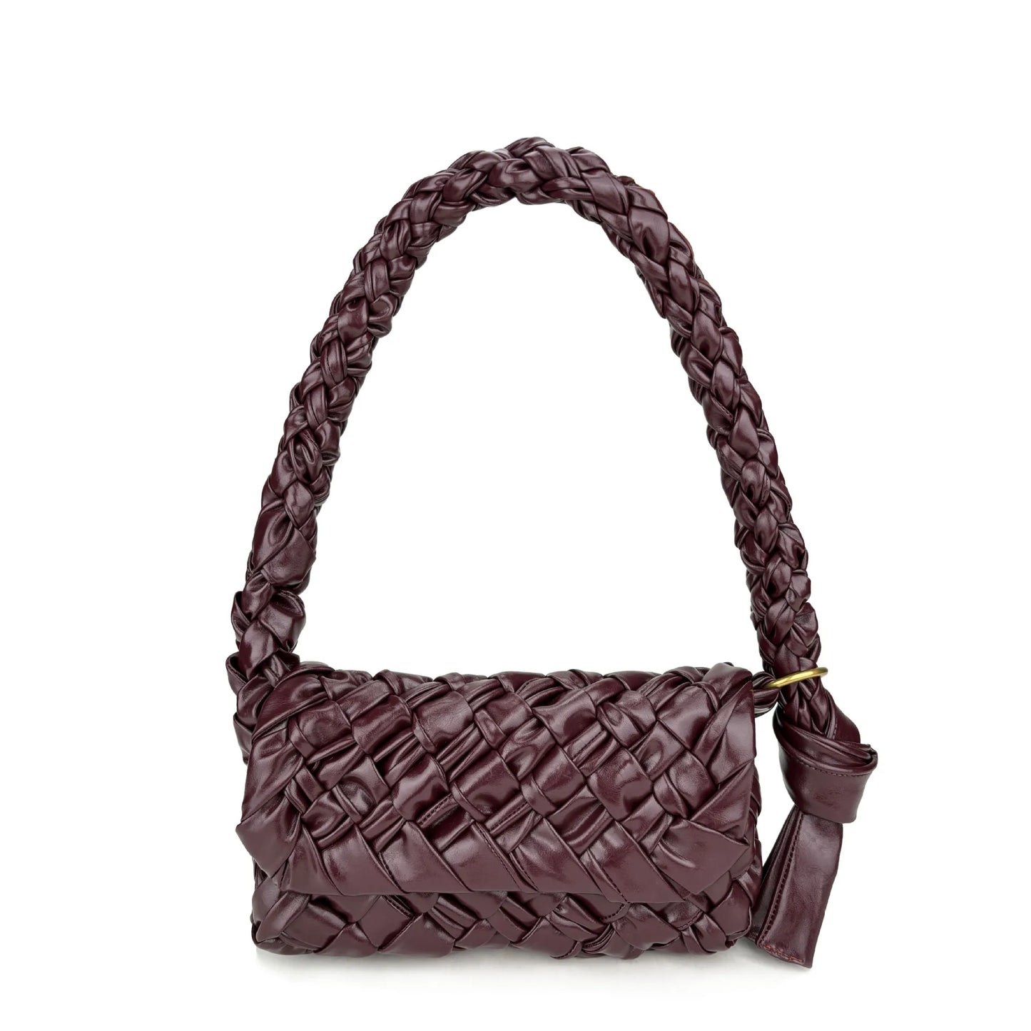 Personalized Genuine Leather Women's Shoulder Bag Hand Woven Armpit Trendy and Fashionable Design
