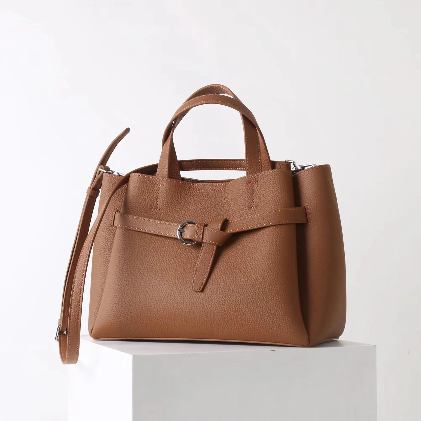 2025 New Versatile Top Layer Cow Leather Large Capacity Tote Bag Wedding Bag Large Handbag