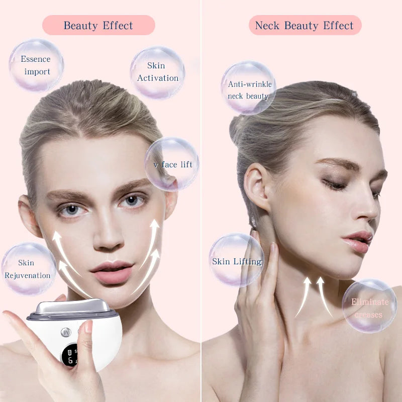 7 Led Medical Neck Facial Beauty Sculpting Firming Device Anti-wrinkle Anti-aging Skin Tightening Face Lifting Machine Massager