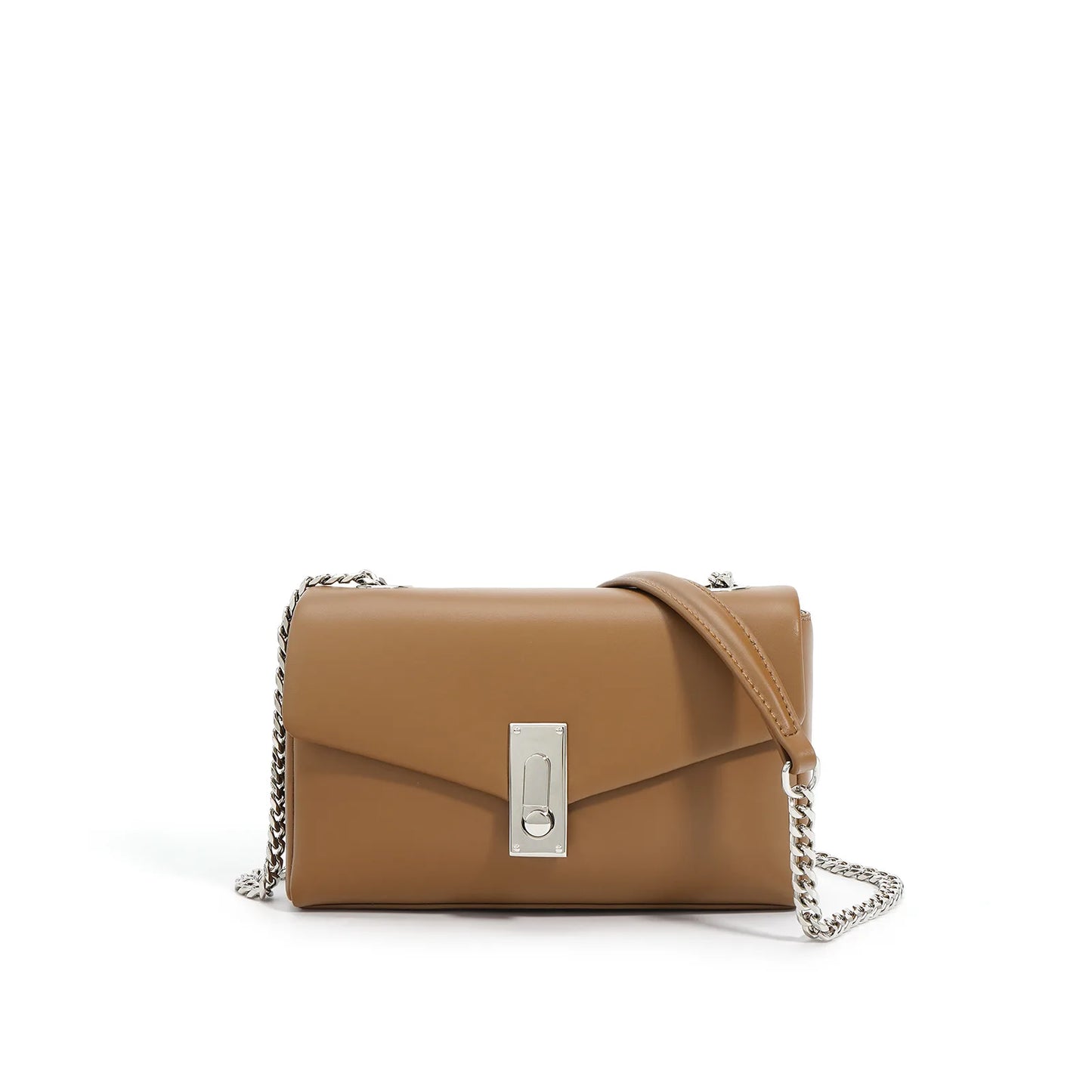 Fashionable Women's Small Square Chain Handbag Portable Sling Crossbody Messenger Bag