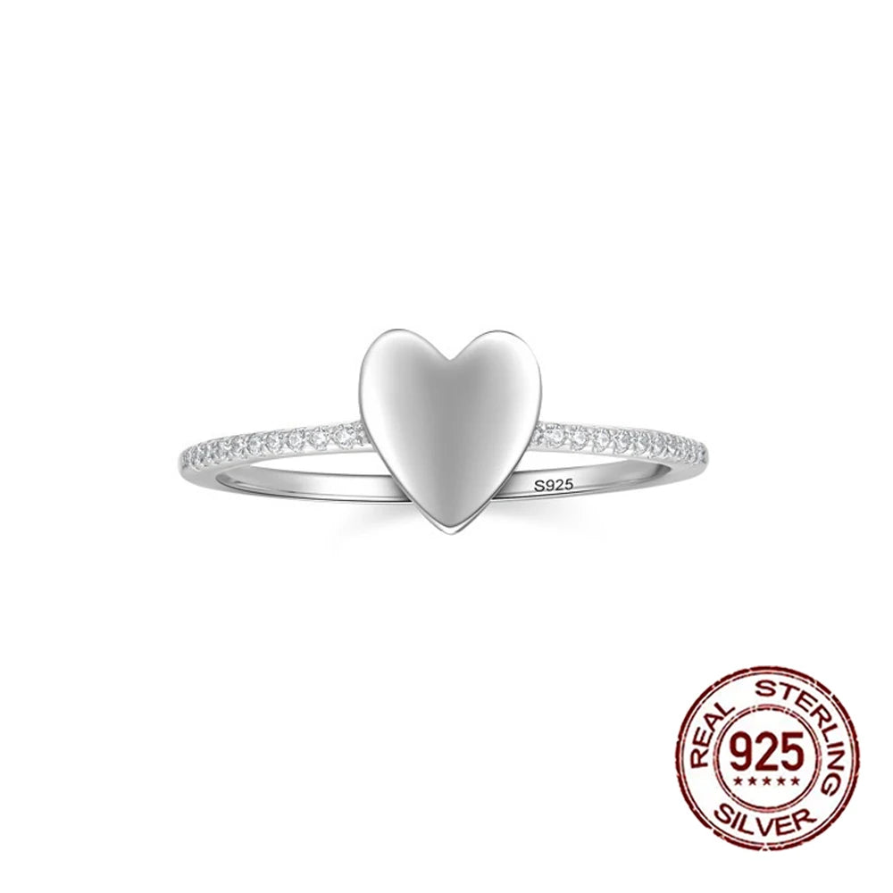 Fine Ring Jewelry Zircon CZ Anniversary Propose Promise Engagement Wedding Bridal S925 Sterling Silver Ring Collection for Women