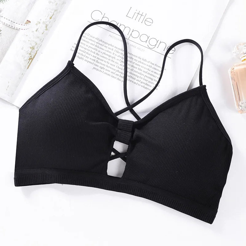 Strapless Tube Tops Women Crop Top Seamless Underwear Back Closure Sexy Lingerie Female Wrap Bra Chest Padded Bandeau Top