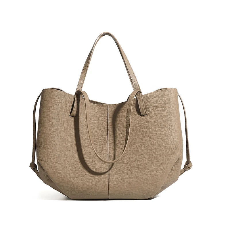 Customizable Designer High Quality Real Leather Large Capacity Shoulder Tote Bags for Ladies Women Handbags Luxury