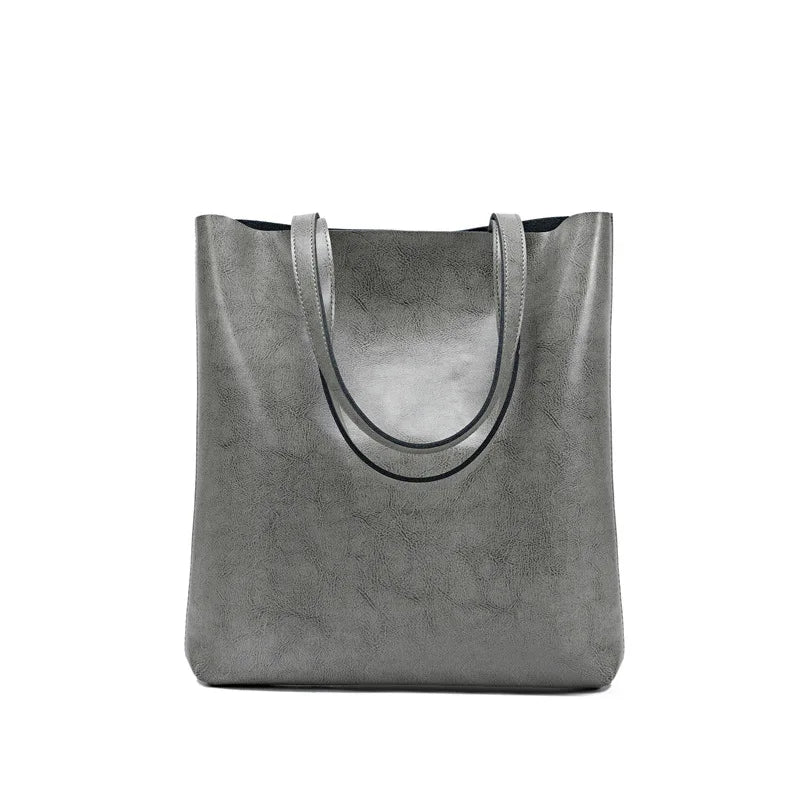 Style Luxury Real Leather Shopping Hand Bags Tote Bag Ladies Fashion Bag Cow Leather Private