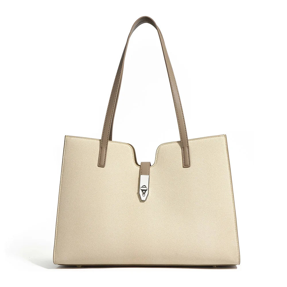 Genuine Leather Ladies Large Capacity Shoulder Bags Women High Quality Laptop Handbags Leather Tote Bag
