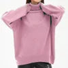 2025 Hot Selling Europe and the United Style New Solid Color Turtleneck Sweater Autumn and Winter Loose Sweater Top Women