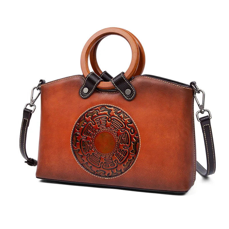 Fashion Vintage Designer Ladies Bags Genuine Leather Women's Handbags for Women , Ladies