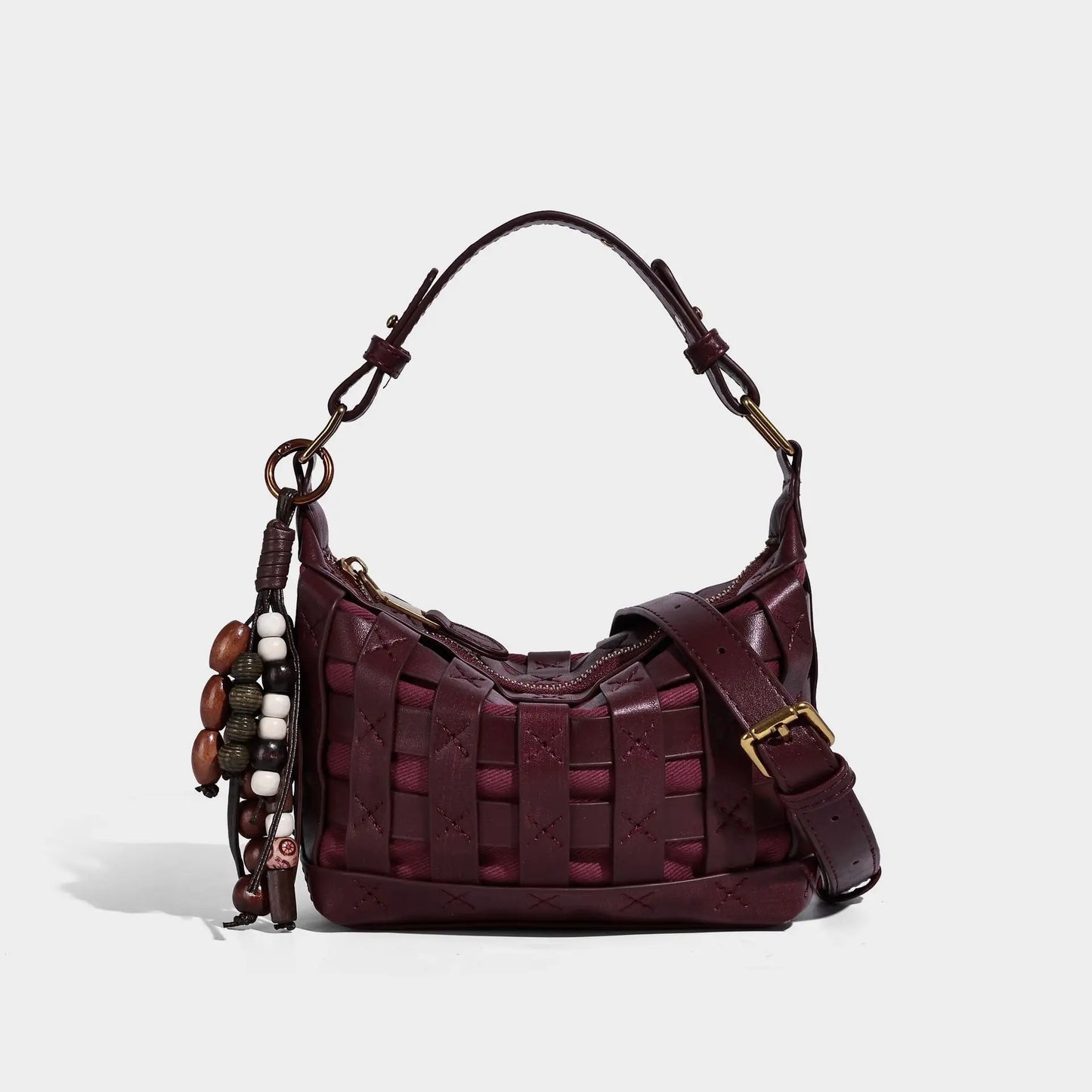 Autumn Winter High-End Women's Single-Shoulder Handbag Matte Leather Large Capacity Fashionable Crossbody Design