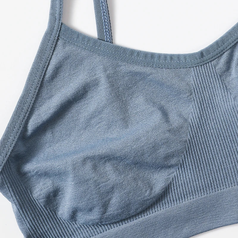 Women Push Up Tube Tops Seamless Sport Bras No-pads Soft Crop Top Female Non-wired Underwear Solid Color Intimates Sexy Lingerie
