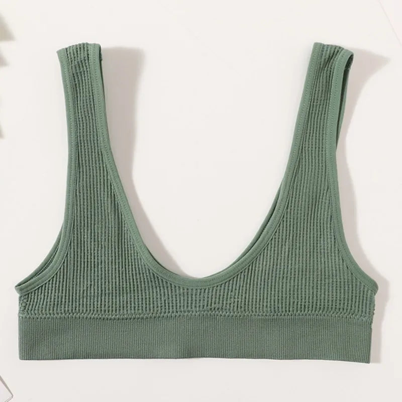 Women Push Up Bras Deep-U Shape Brassiere Small Cup Bralette Non-wire Seamless Underwear Female Comfy Sexy Lingerie Intimates