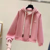 2025 Oversized Hoodie Women Winter Thickened High Quality Hoodies Women Loose Pullover Embroidery Woman Hoodies