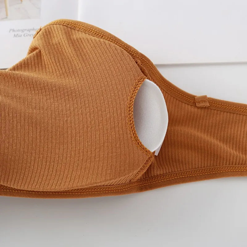 Strapless Tube Tops Women Crop Top Seamless Underwear Back Closure Sexy Lingerie Female Wrap Bra Chest Padded Bandeau Top