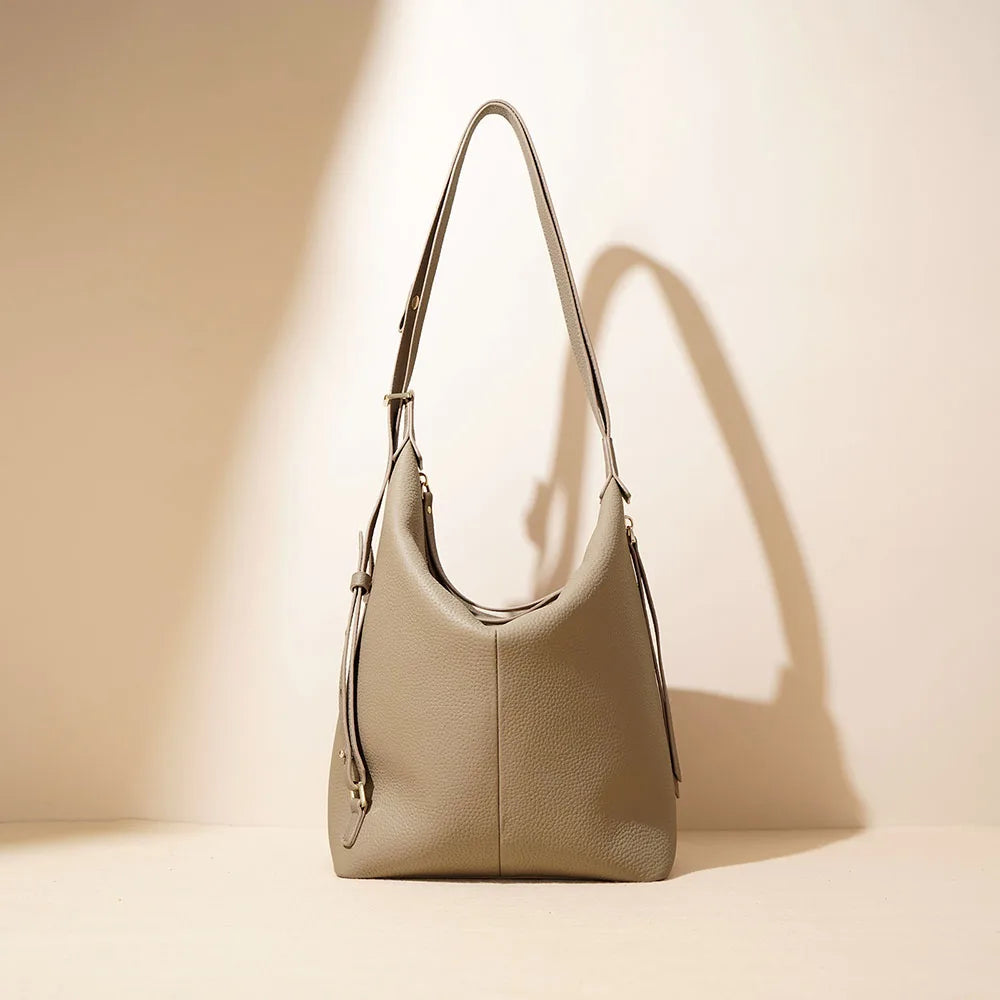 Fashionable Genuine Leather Handbag Multi Functional Cowhide Leather Cross Body Female Handbags Tote Bag