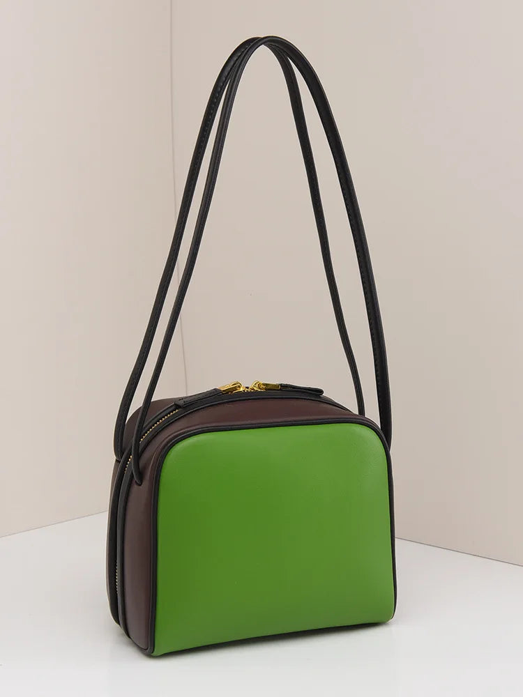2025 Women's High-End Shaped Single-Shoulder Bag Vintage Style Two Fashionable Simple Business Design