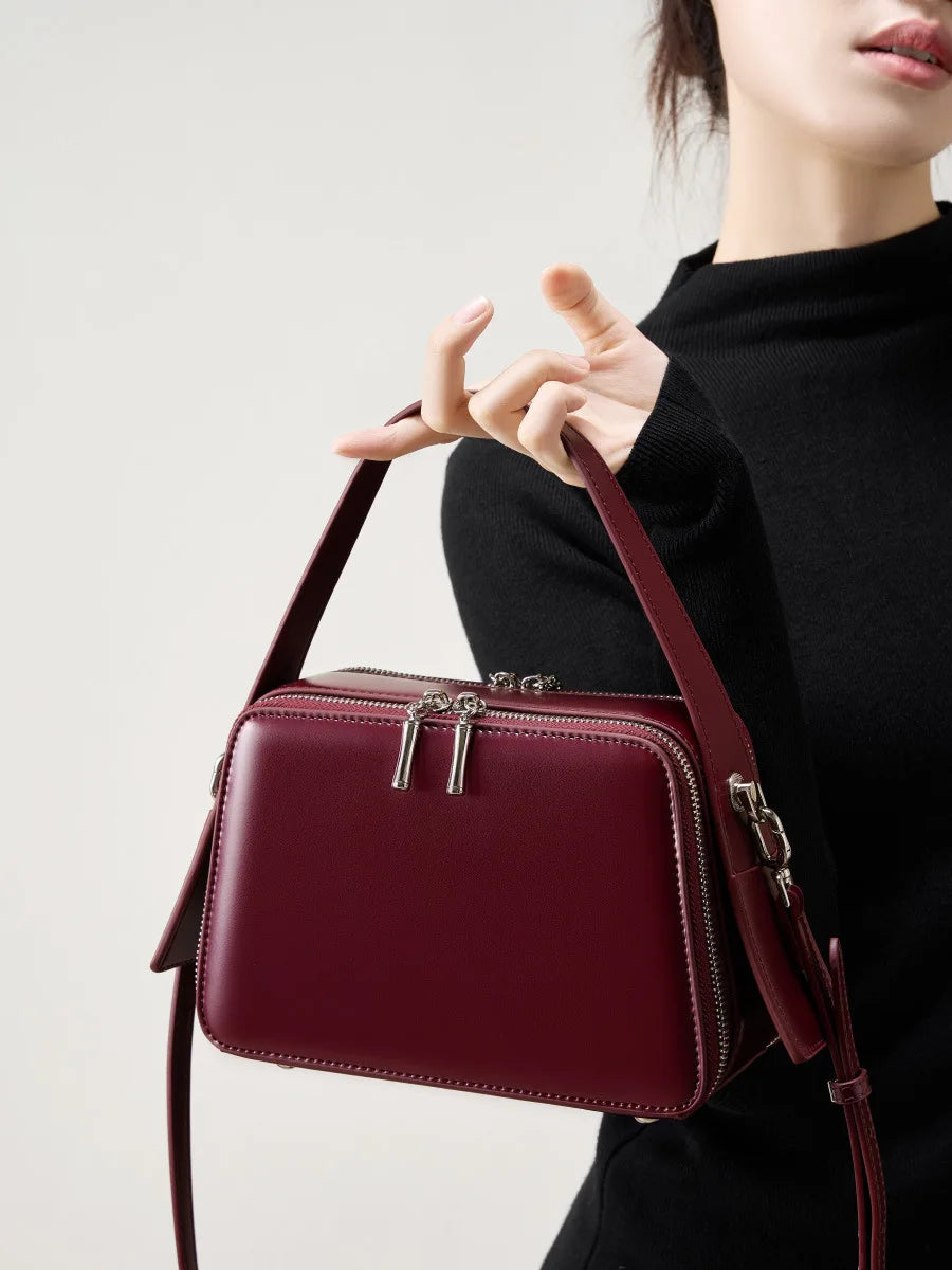 Wholesale Products Exquisite Women Bags Designer Luxury Leather Tote Handbag Genuine Cowhide Waxed Leather Fashion Casual Bag