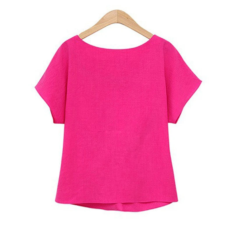 2025 Customize Available Plus Size Chiffon Blouse and Shirts for Summer Short Sleeve Women Clothing Fashionable Loose Shirts